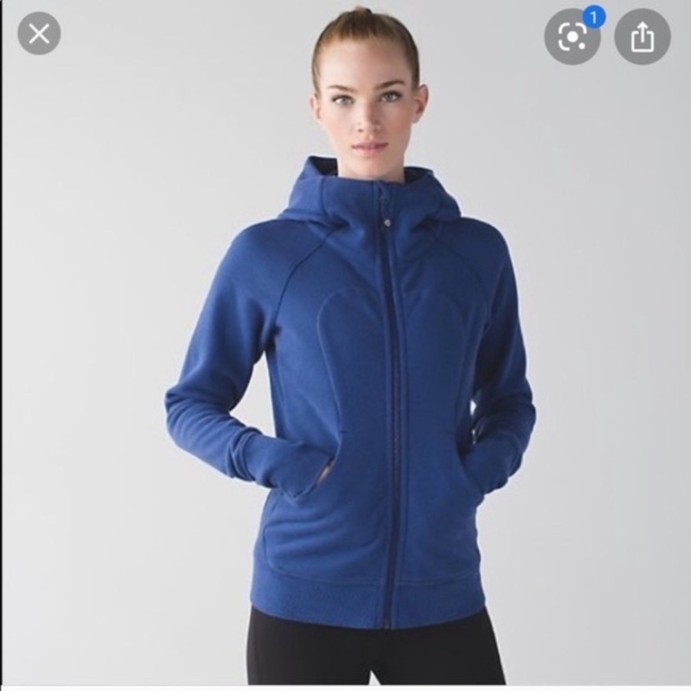 Lululemon Royal Blue Scuba Jacket Size 6
